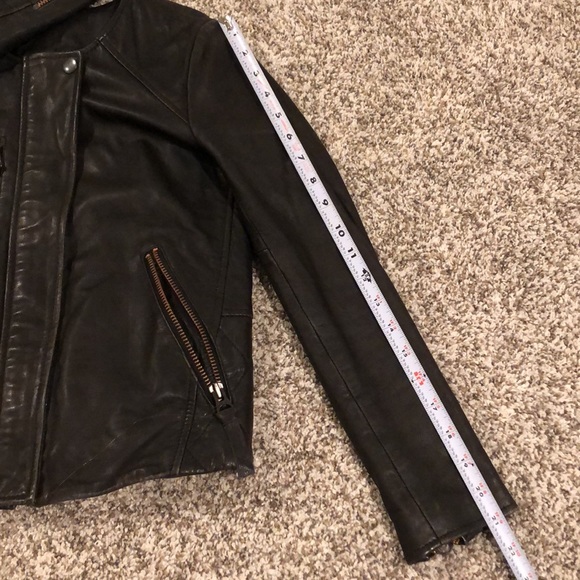 Madewell ‘Metropolis’ Collarless Leather Jacket - Picture 14 of 16